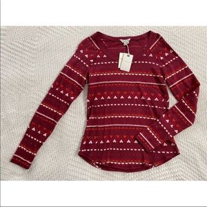 NWT Lucky Brand thermal knit top sz M